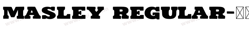Masley Regular字体转换